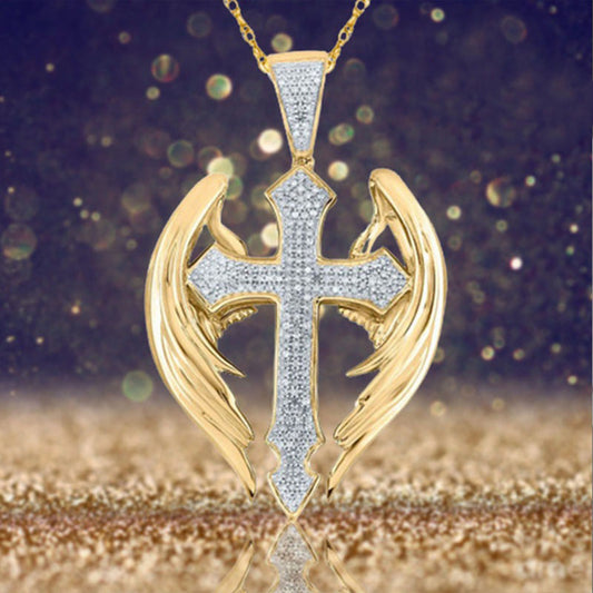 Ladies Fashion Personality Fairy Wings Necklace Angelwarriorfitness.com