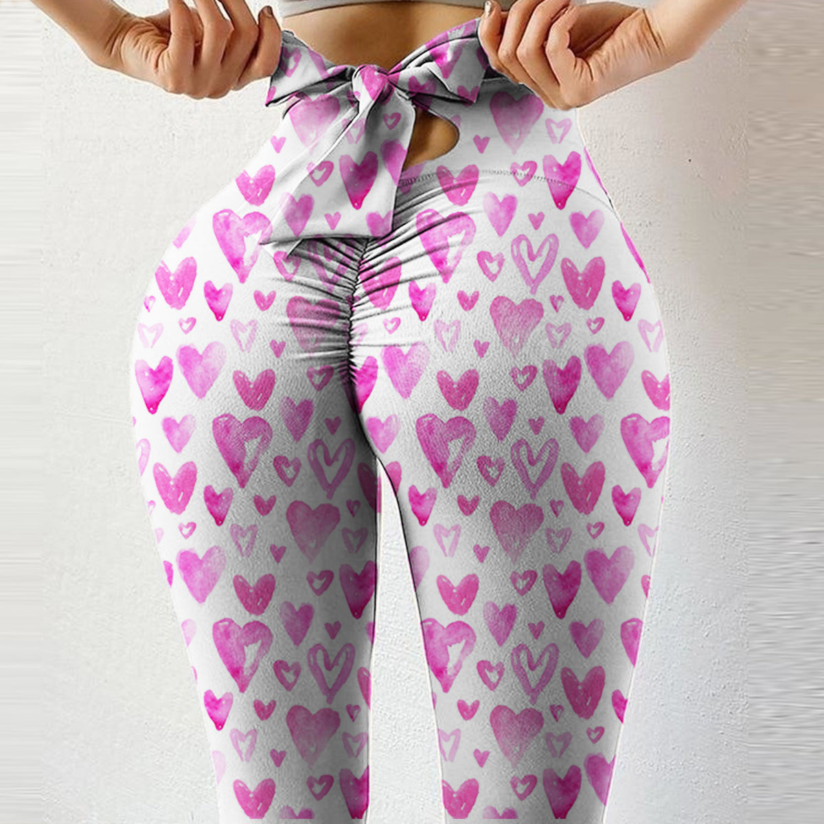 Tight-fitting Hip Sexy Sweatpants High Waist Stretch Bow Yoga Short Angelwarriorfitness.com