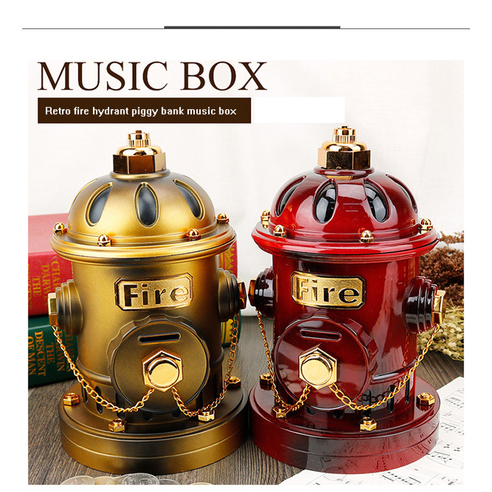 Fire Hydrant Box Christmas Birthday Holiday Gift Music Box Best Gift Table Decor Angelwarriorfitness.com