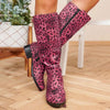 High Top Rider Boots Leopard Print Boots Side Zipper Angelwarriorfitness.com