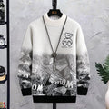 Fashion Patchwork Hip Hop Crew Neck Sweater Mens Angelwarriorfitness.com