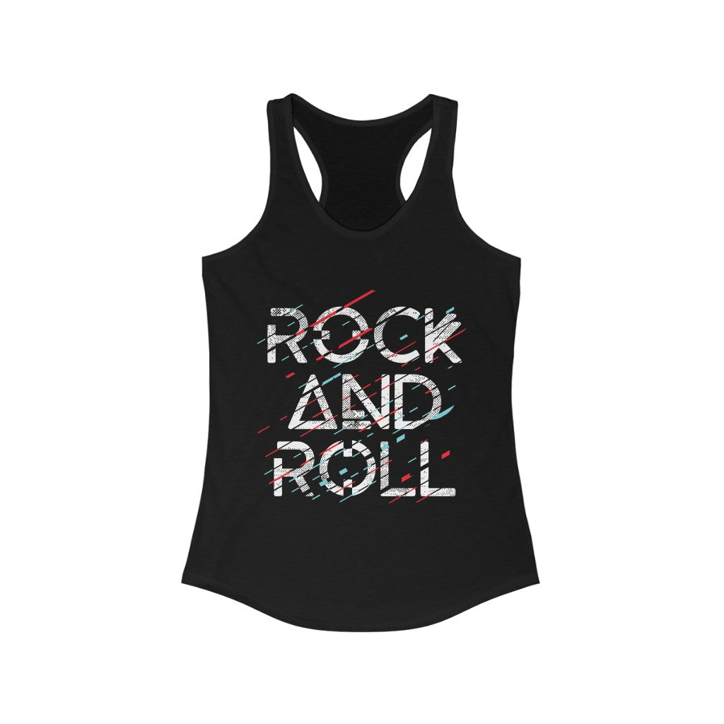 Rock and Roll Racerback Tank Top Angelwarriorfitness.com