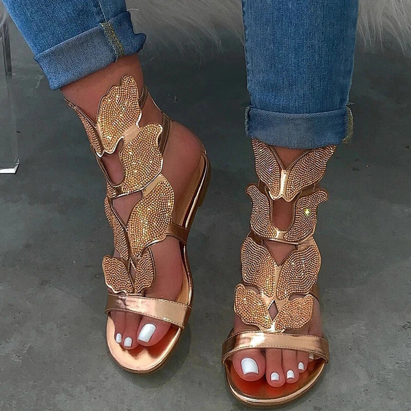 Flat Butterfly Sandals Angelwarriorfitness.com