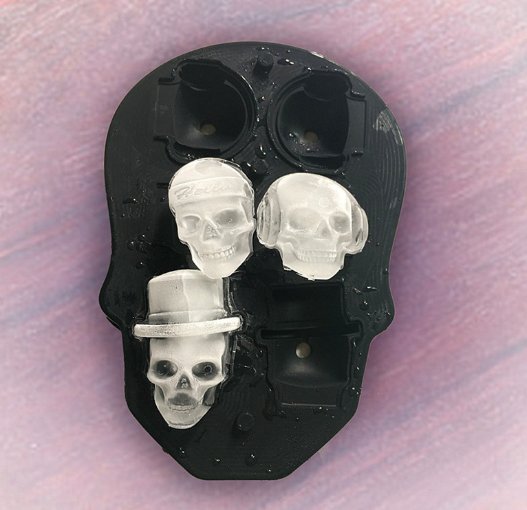 Creative 3D Skull Mold Ice Cube Tray Silicone Mold Soap Candle Moulds Sugar Craft Tools Bakeware Chocolate Moulds Angelwarriorfitness.com