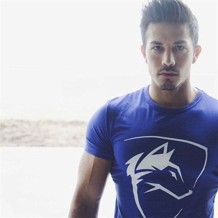 Muscle Fitness Brothers Summer Men's Sports Casual T-shirt Angelwarriorfitness.com