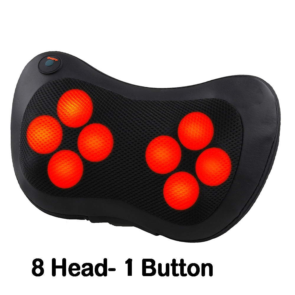 Neck Massager Home Car Neck Cervical Massage Electric Multifunctional Massage Pillow Waist Back Relaxation Device Angelwarriorfitness.com