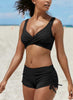 Women's Removable Strap Bandeau Top High Cut Cheeky Bikini Set Swimsuit Angelwarriorfitness.com