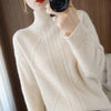New Style High Neck Ladies Cashmere Sweater Fashion Loose Angelwarriorfitness.com