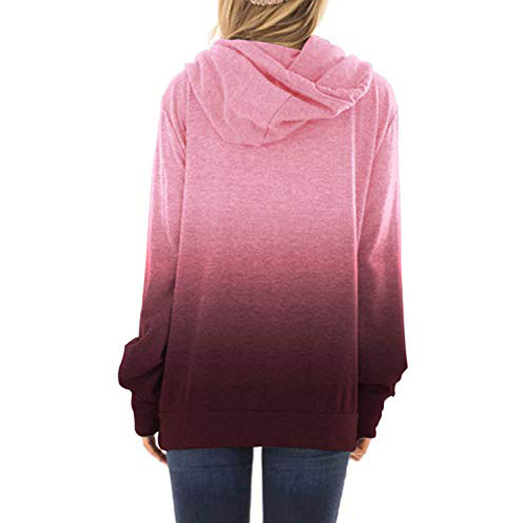 Two-colored fashion hoodies for women Angelwarriorfitness.com