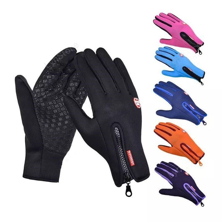 Winter Gloves Touch Screen Riding Motorcycle Sliding Waterproof Sports Gloves With Fleece Angelwarriorfitness.com