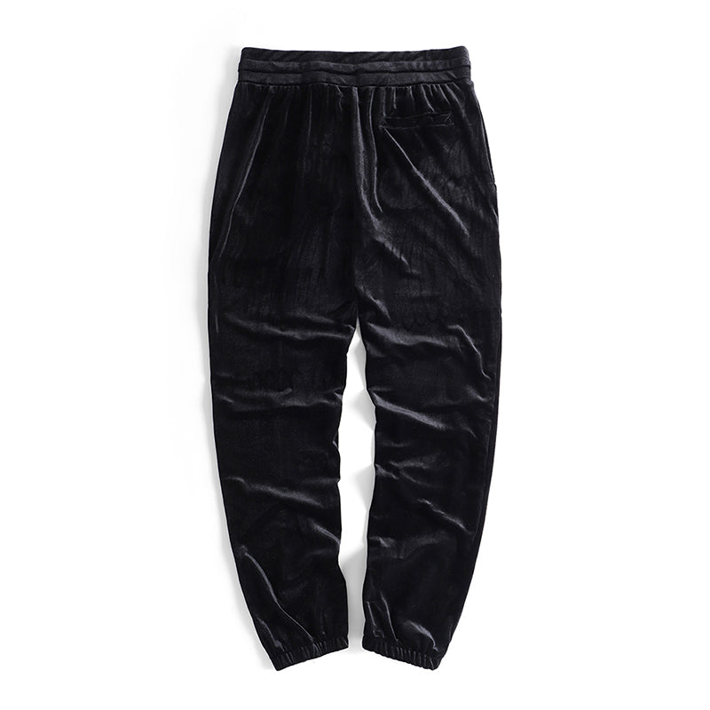 Street dance pants velvet upper body velvet casual pants high street pants pants men's pants pants sports men and women Angelwarriorfitness.com