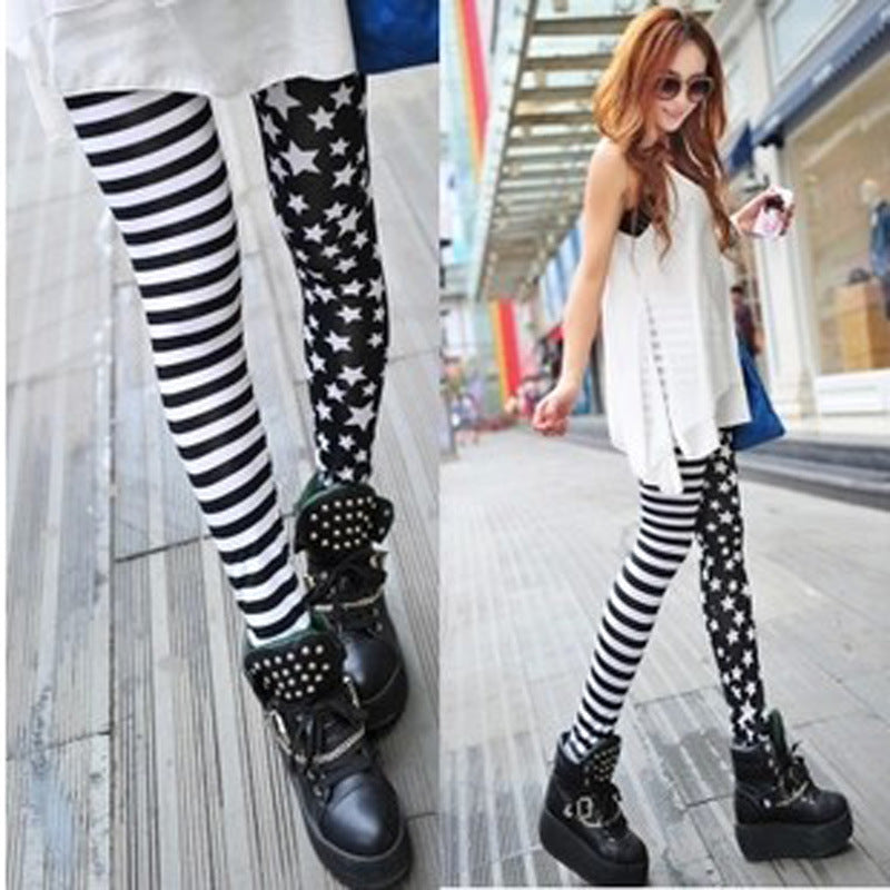 Star stripe stitching leggings Angelwarriorfitness.com