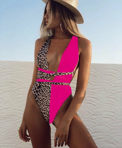Exotic Animal Print one piece Angelwarriorfitness.com
