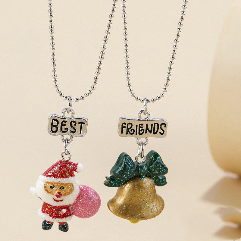 Good Friend Christmas Necklace Set Christmas Angelwarriorfitness.com