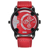 Mens Big Cheap Watches Fashion Leather Date Gifts Wristwatch Angelwarriorfitness.com