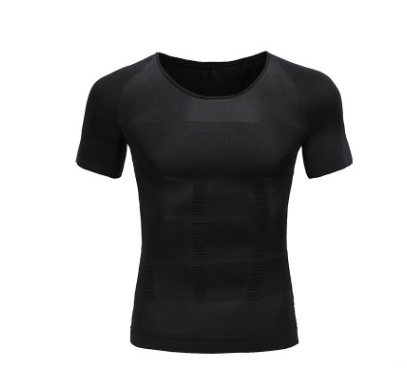 Male Chest Compression T-shirt Fitness Hero Belly Buster Slimming Angelwarriorfitness.com