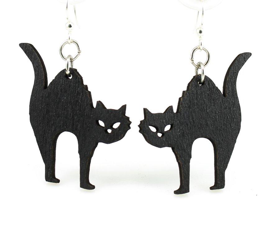 Halloween Cat Earrings # 1247 Angelwarriorfitness.com