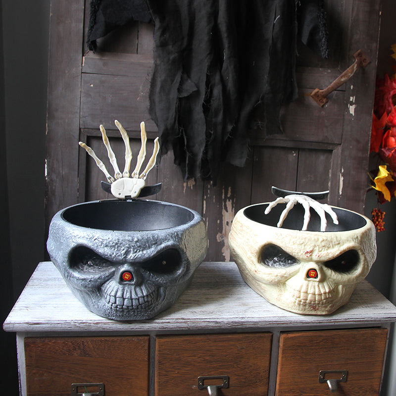 Electric Halloween Ghost Hand Candy Bowl Angelwarriorfitness.com