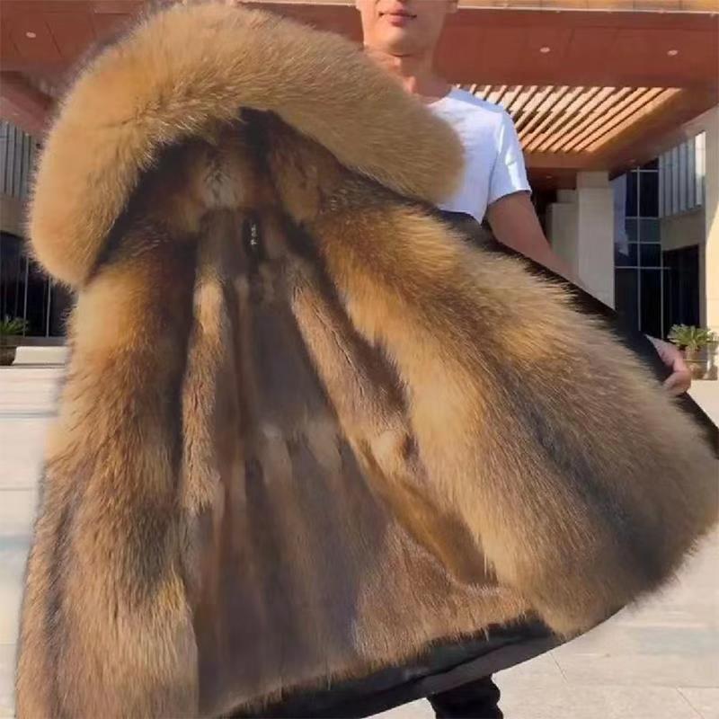 New Style Fur Coat Mid-Length Imitation Fur Raccoon Angelwarriorfitness.com