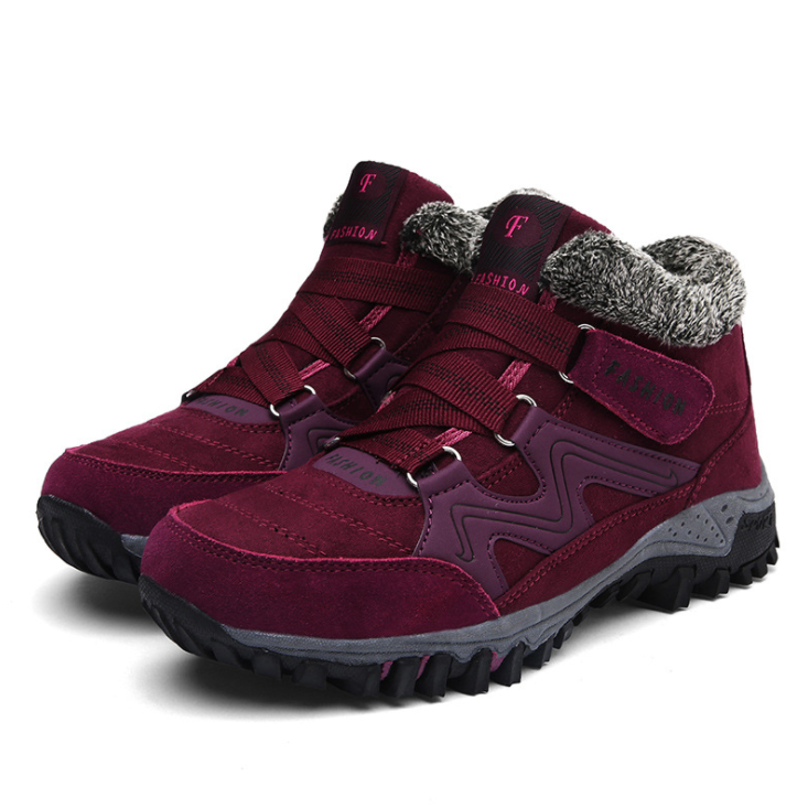 Outdoor Snow Plus Velvet Warm Women's Cotton Shoes Angelwarriorfitness.com