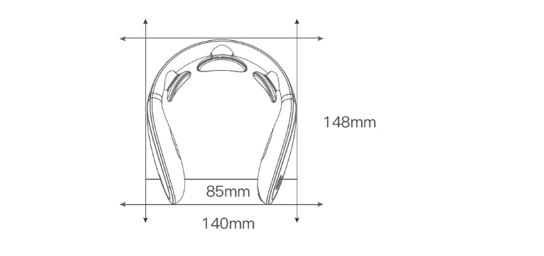 Jeeback Cervical Massager G2 TENS Pulse Back Neck Massage Angelwarriorfitness.com