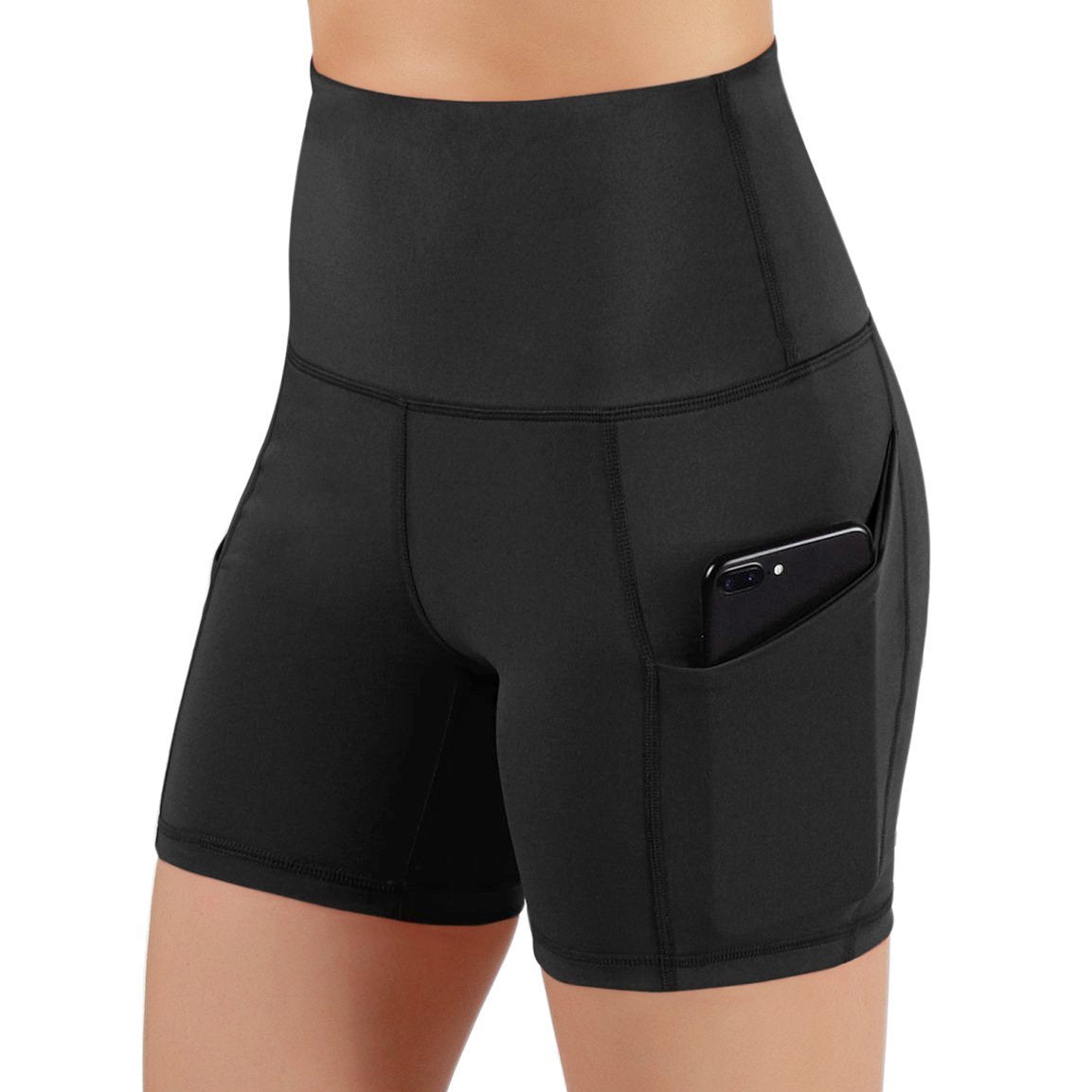Jolie High-Waisted Athletic Shorts with Hip Pockets Angelwarriorfitness.com