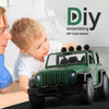 DIY Assembled Military Vehicle Car Off-road Truck With Engine Sounds LED Lights Angelwarriorfitness.com
