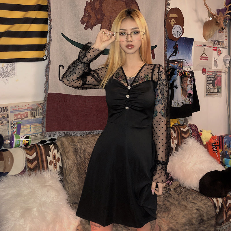 Vintage temperament dress Angelwarriorfitness.com