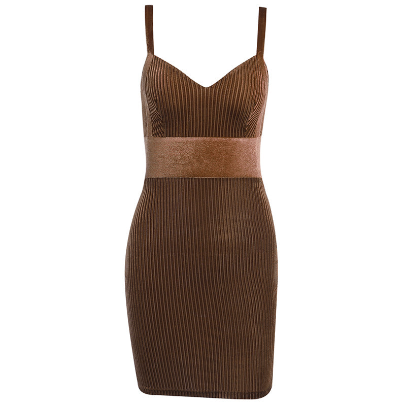 Strap stitching dress Angelwarriorfitness.com