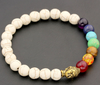 Jewelry Accessories 8mm Seven Chakra Yoga Volcanic Rock Buddha Head Bracelet Angelwarriorfitness.com