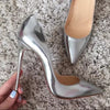 Pumps High Heels Silver Sexy High Heels Shoes for Women Stilettos Fashion Luxury Party Shoes Angelwarriorfitness.com