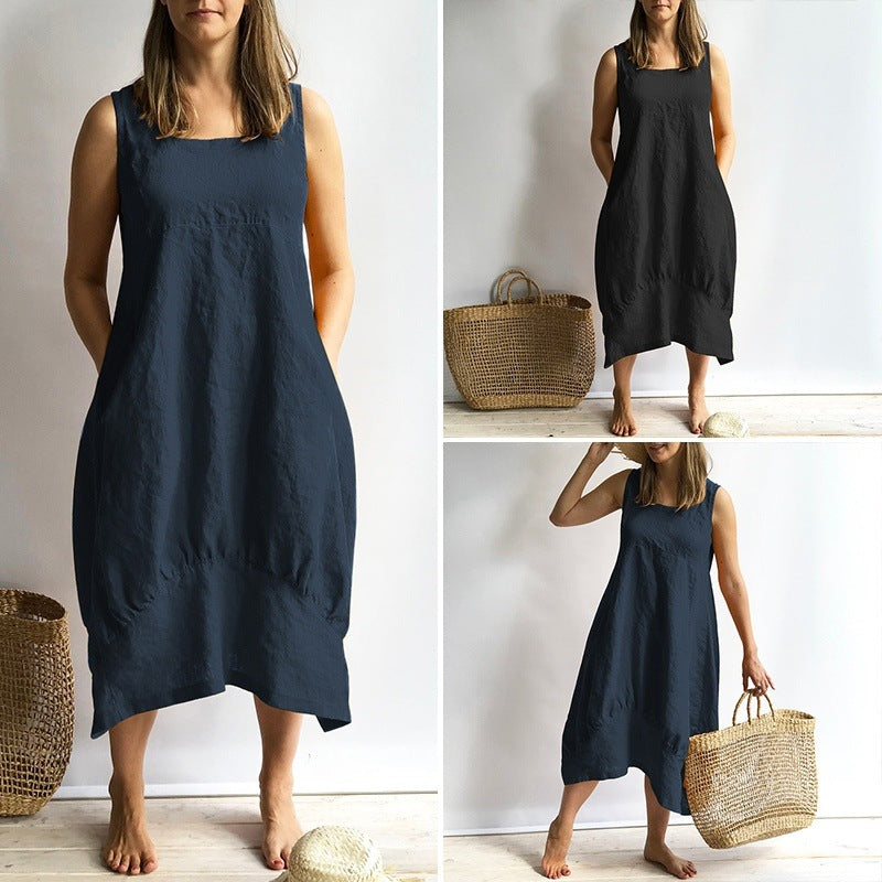 Sleeveless Thin Dress Angelwarriorfitness.com