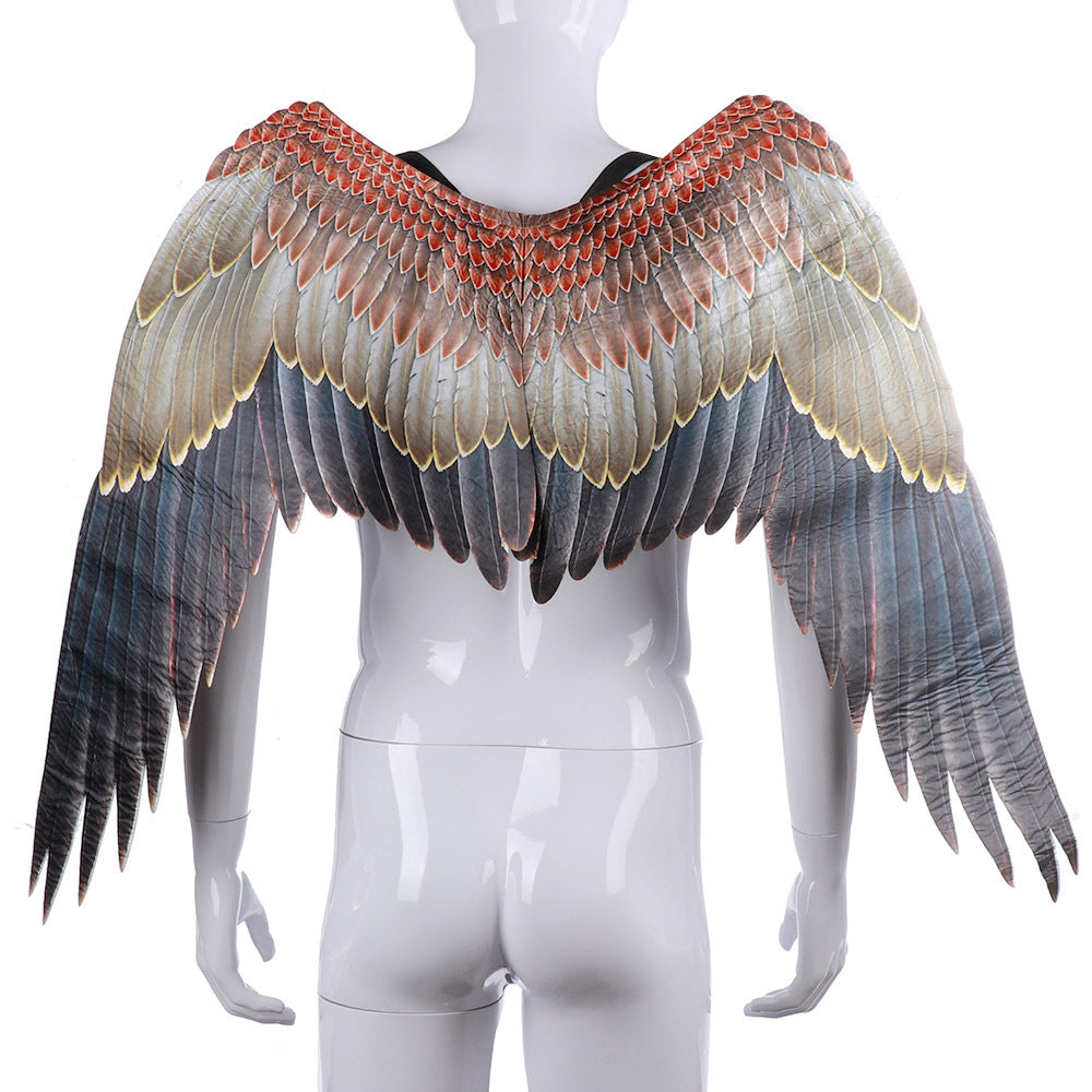 Halloween unisex oversized black white angel wings Angelwarriorfitness.com