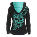 Butterflies Skull Printed Hoodies Angelwarriorfitness.com