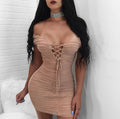 Deep V lace sexy dress Angelwarriorfitness.com
