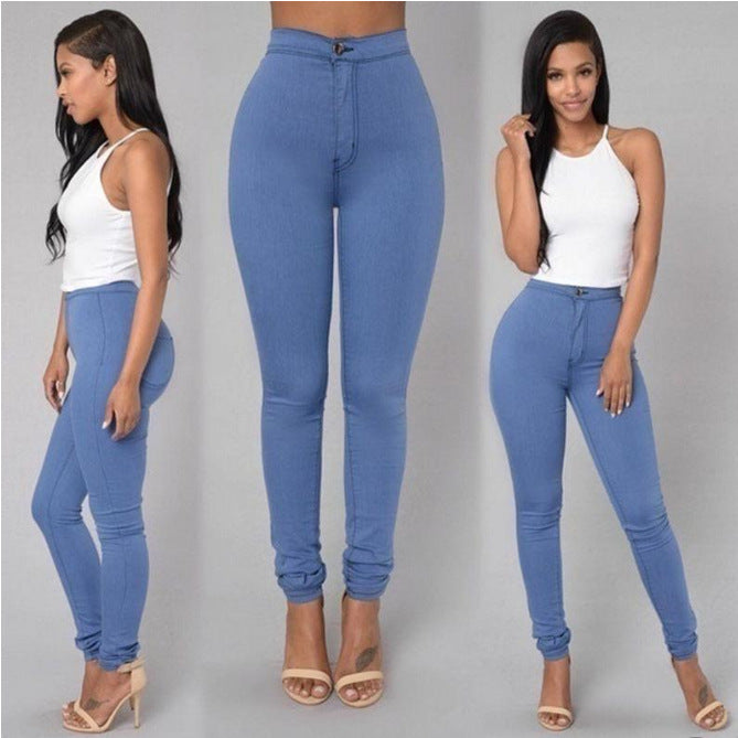 Ladies fashion slim casual stretch skinny jeans Angelwarriorfitness.com