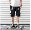 Hip hop shorts mens black casual street wear elastic shorts Angelwarriorfitness.com