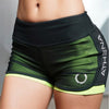 Women Casual Short for Workout -  Fake Two Sports Shorts Style. Angelwarriorfitness.com