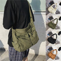 Men And Women Canvas Messenger Bag Student Street Large Capacity Multi Pockets Shoulder Bags Angelwarriorfitness.com