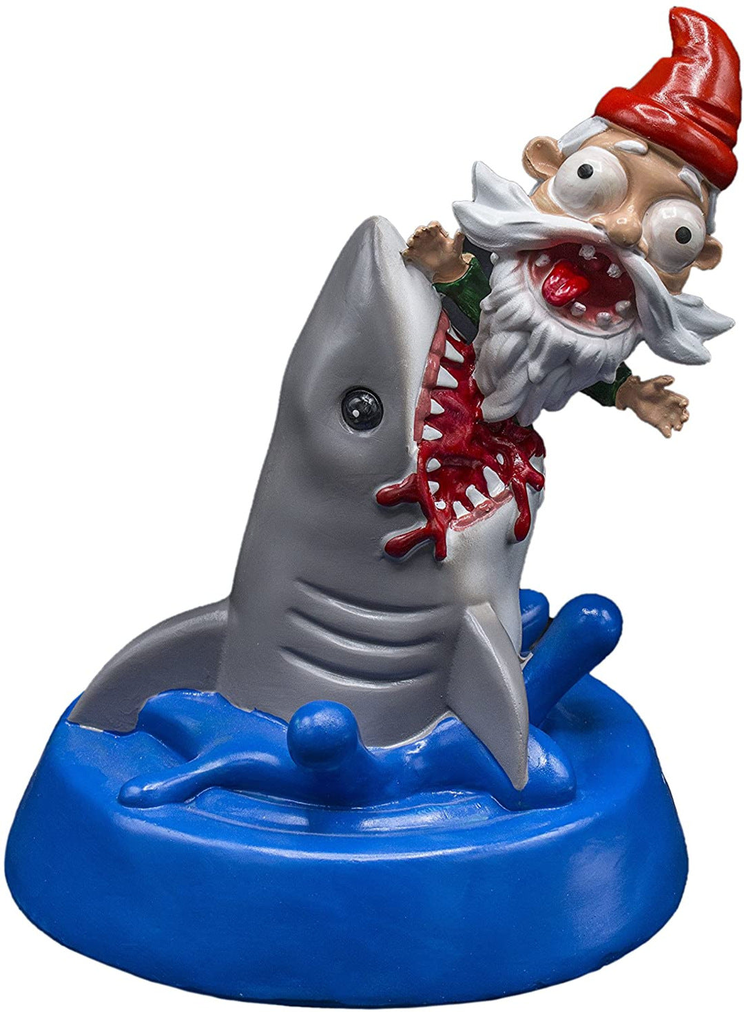 Shark Eating Dwarf Garden Art Deco Angelwarriorfitness.com