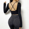 Beauty back long sleeve yoga workout clothes Angelwarriorfitness.com