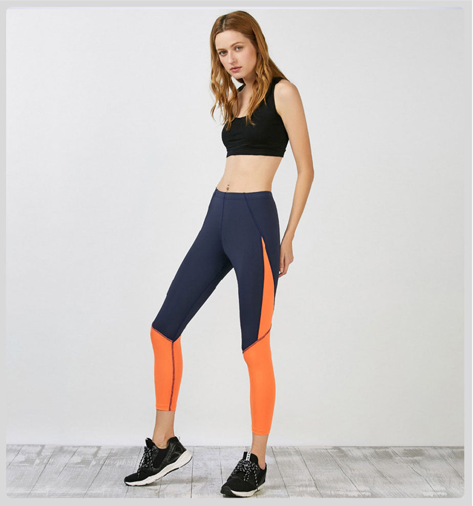 Contrast stitching yoga leggings Angelwarriorfitness.com