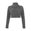 Turtleneck knitted cashmere top Angelwarriorfitness.com