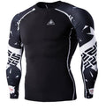 Mens Blackout Long-Sleeve Compression Shirt Angelwarriorfitness.com