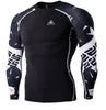 Mens Blackout Long-Sleeve Compression Shirt Angelwarriorfitness.com