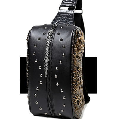 Riveted Leather Gothic Bag Angelwarriorfitness.com