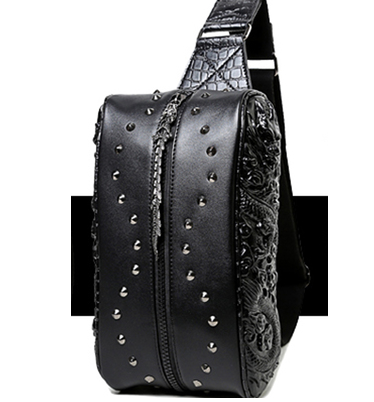Riveted Leather Gothic Bag Angelwarriorfitness.com