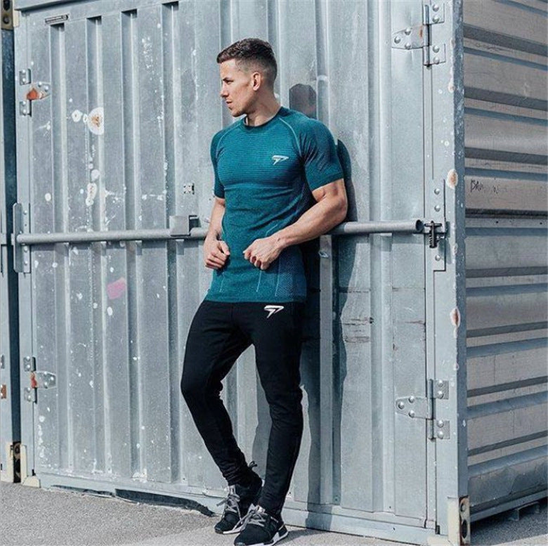 Muscle new men's cotton sports T-shirt Angelwarriorfitness.com