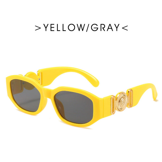 Retro Cutting Lens Gradient Square Sun Glasses UV400 Angelwarriorfitness.com