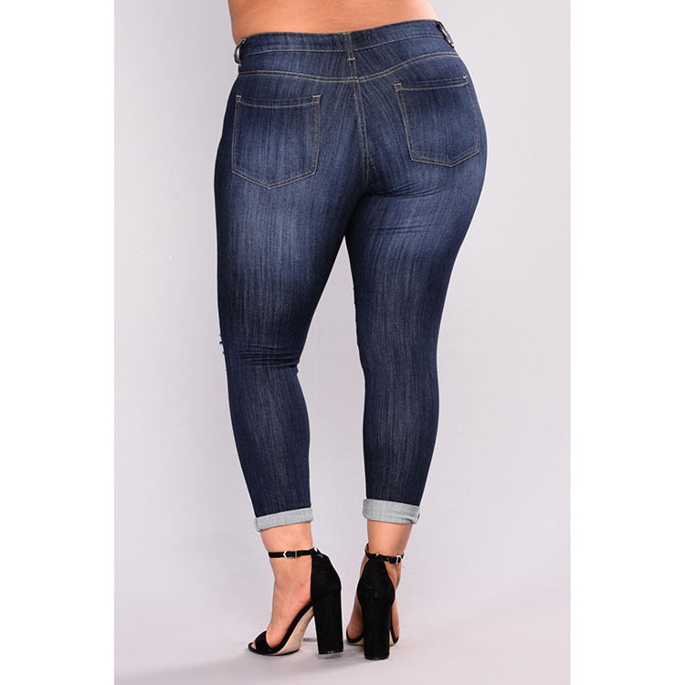 Ripped stretch jeans Angelwarriorfitness.com